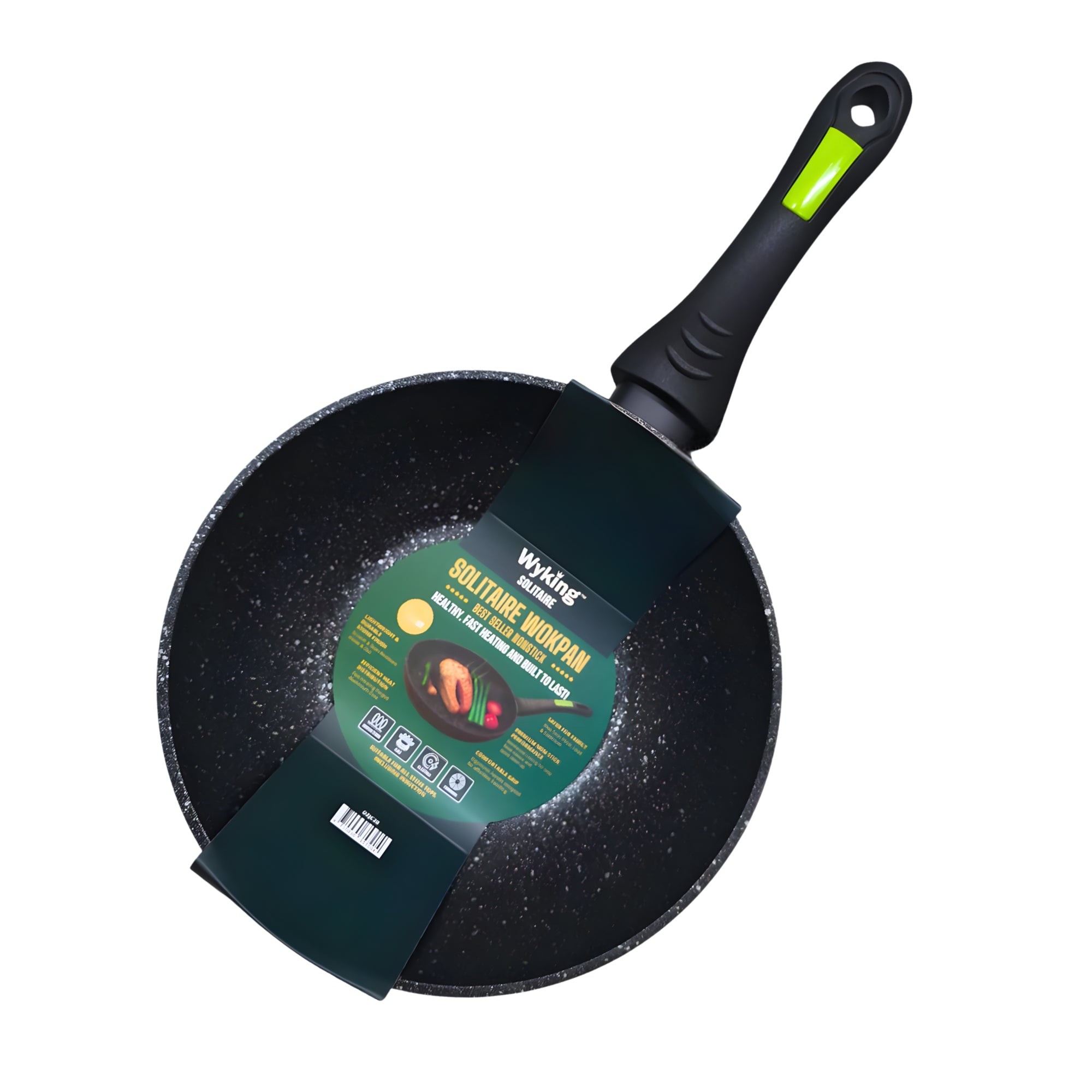 Wyking Solitaire 24cm Induction Marble Wok Pan