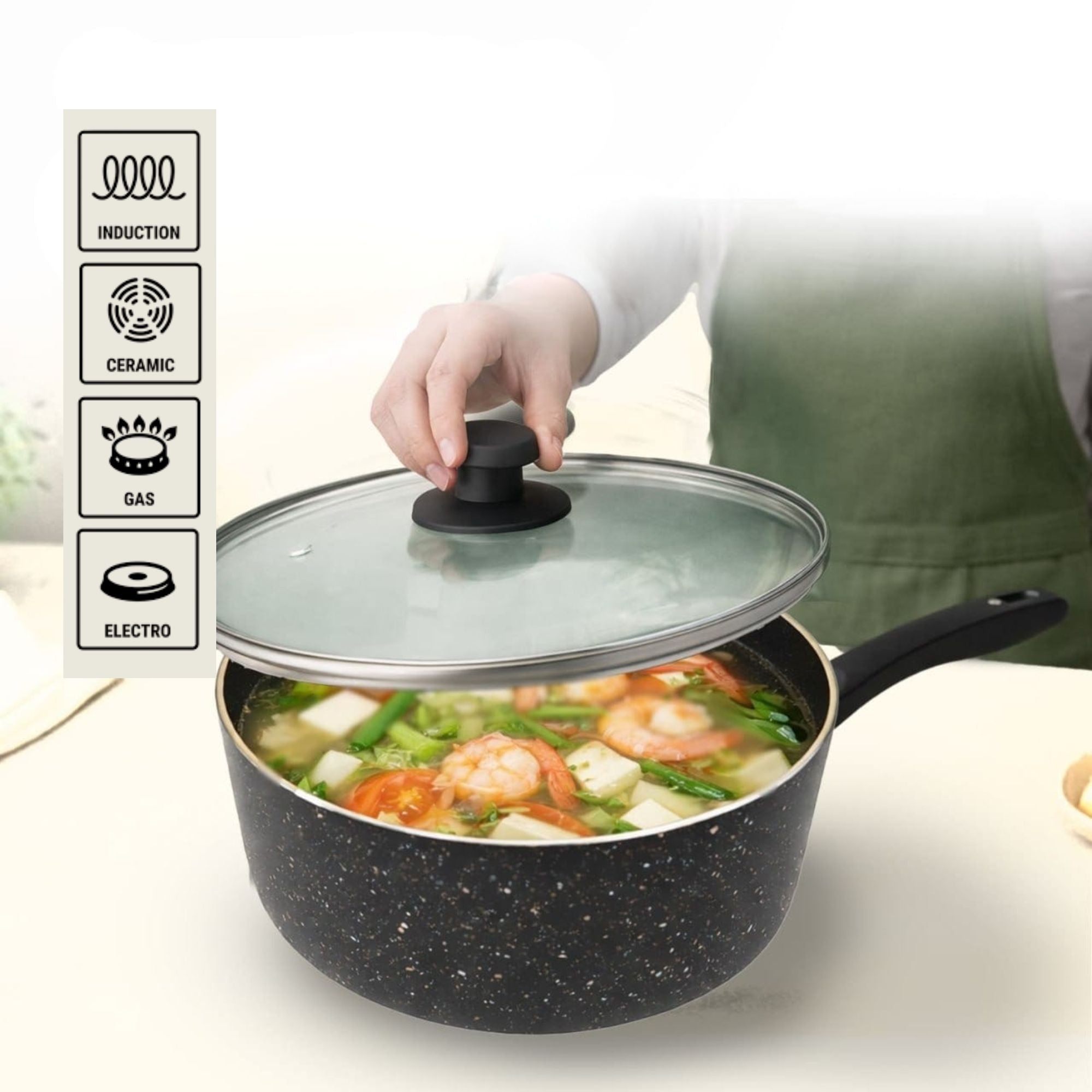 Wyking Deluxe 16cm Induction Sauce Pan