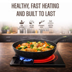 Wyking Solitaire 24cm Induction Marble Wok Pan