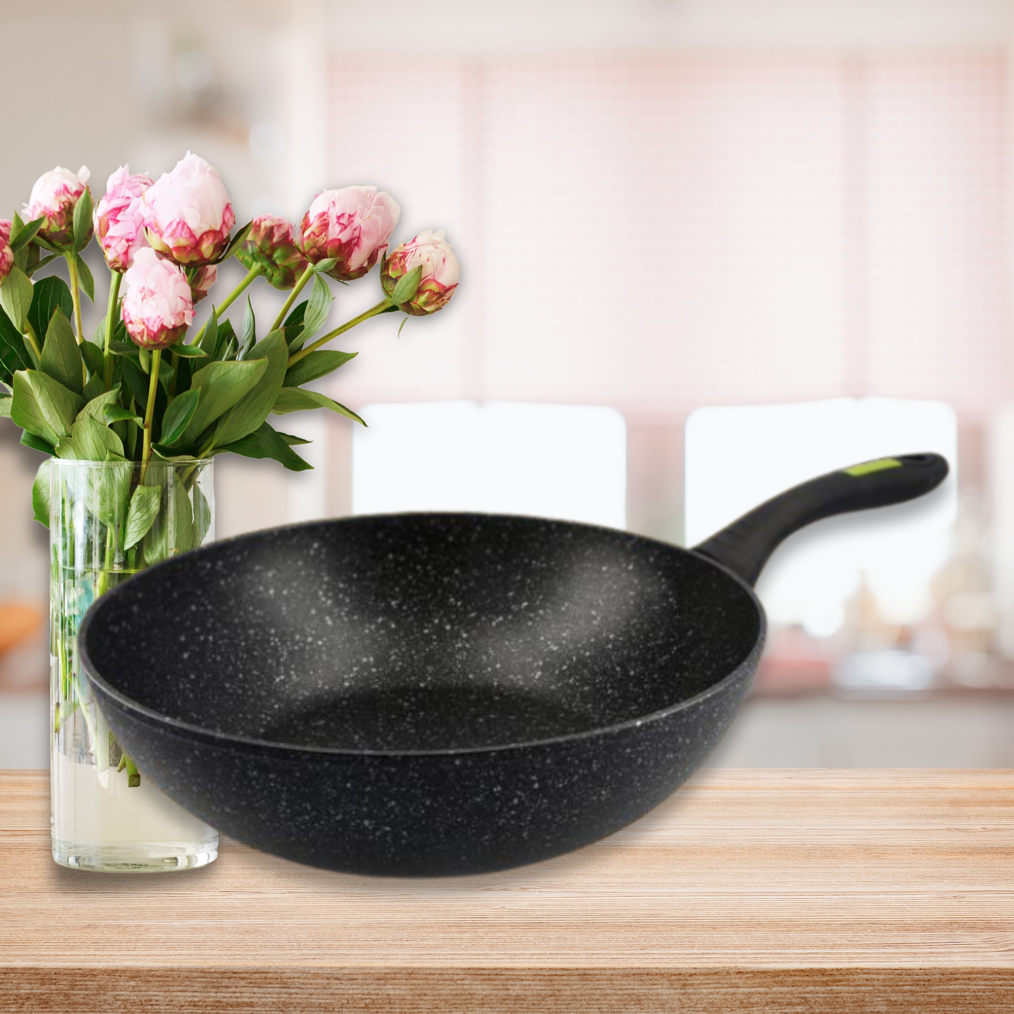 Wyking Solitaire 24cm Induction Marble Wok Pan