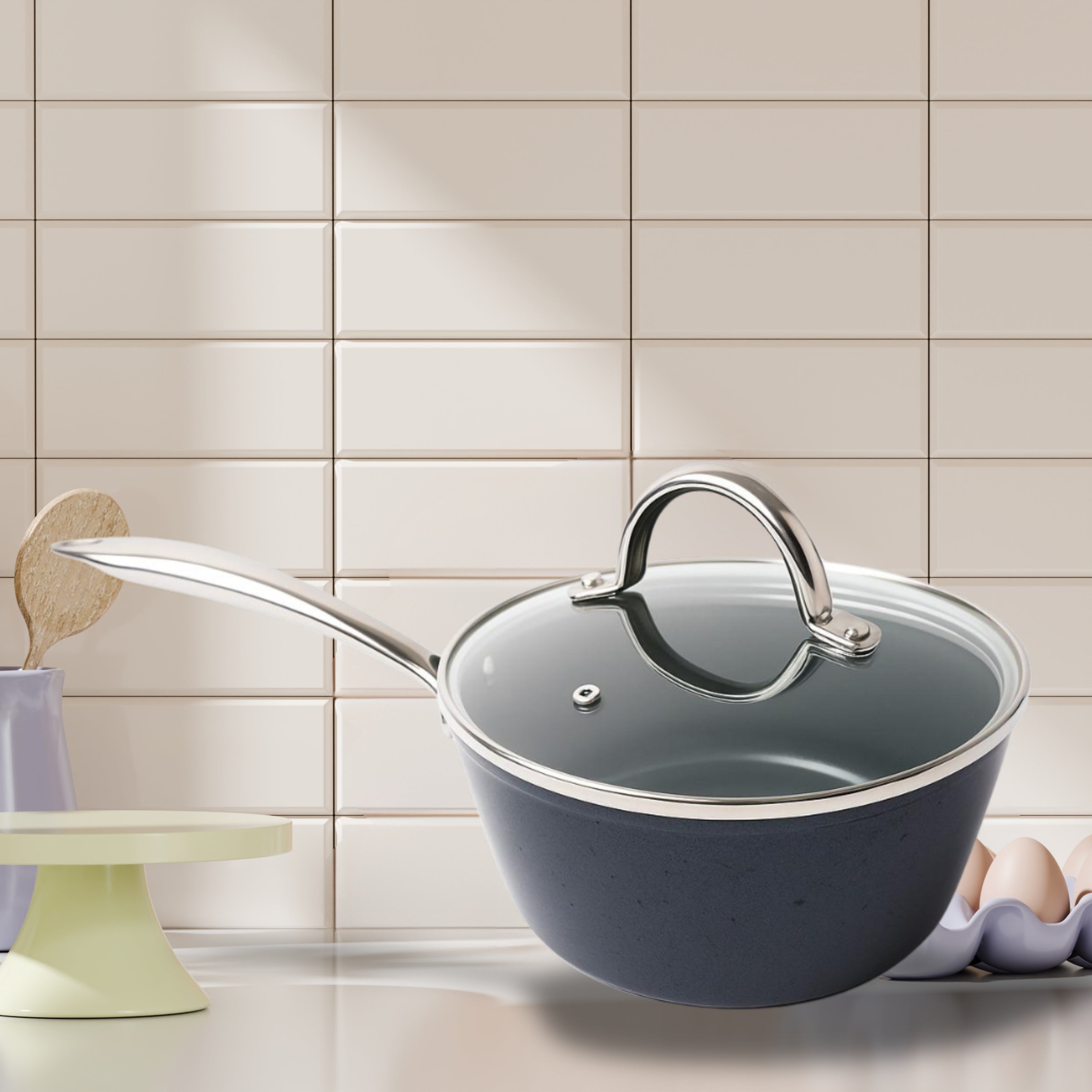 Wyking Nanocook Ceramic  Nonstick Sauce Pan 20cm