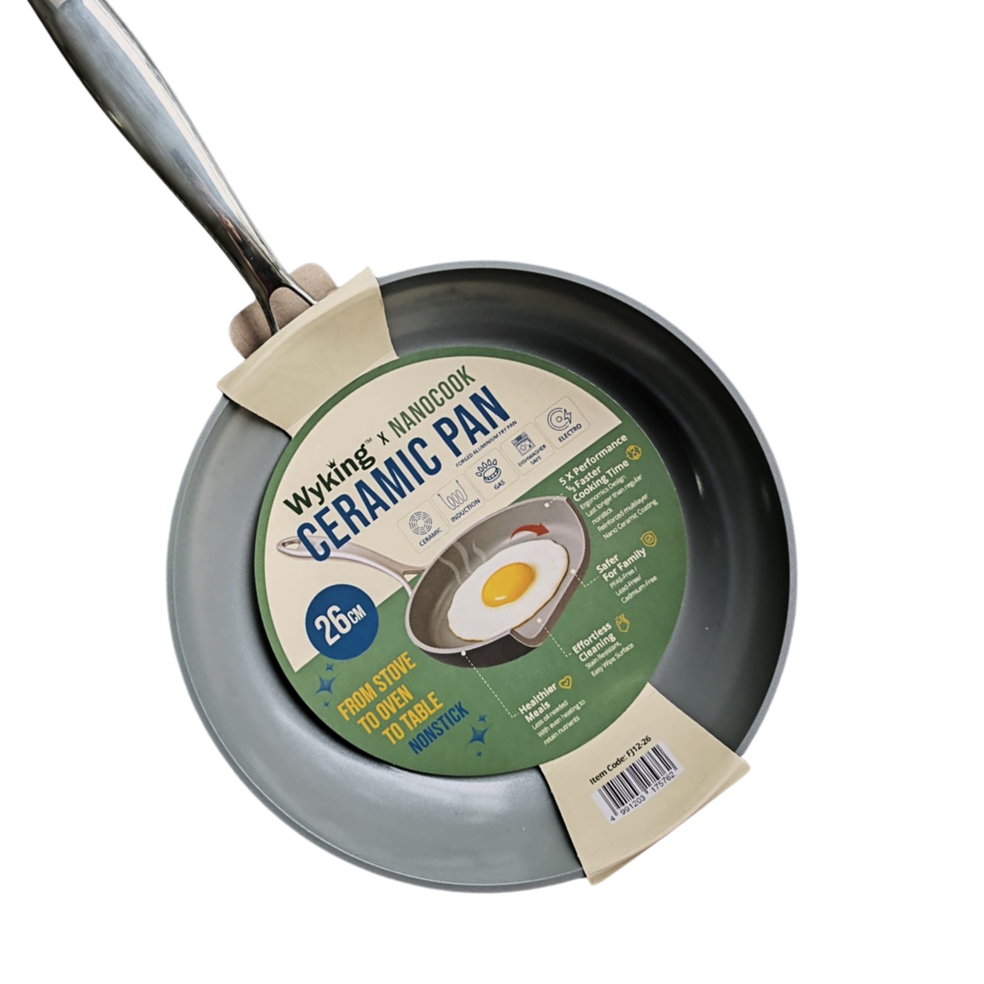Wyking Nanocook Ceramic Nonstick Fry Pan 26cm