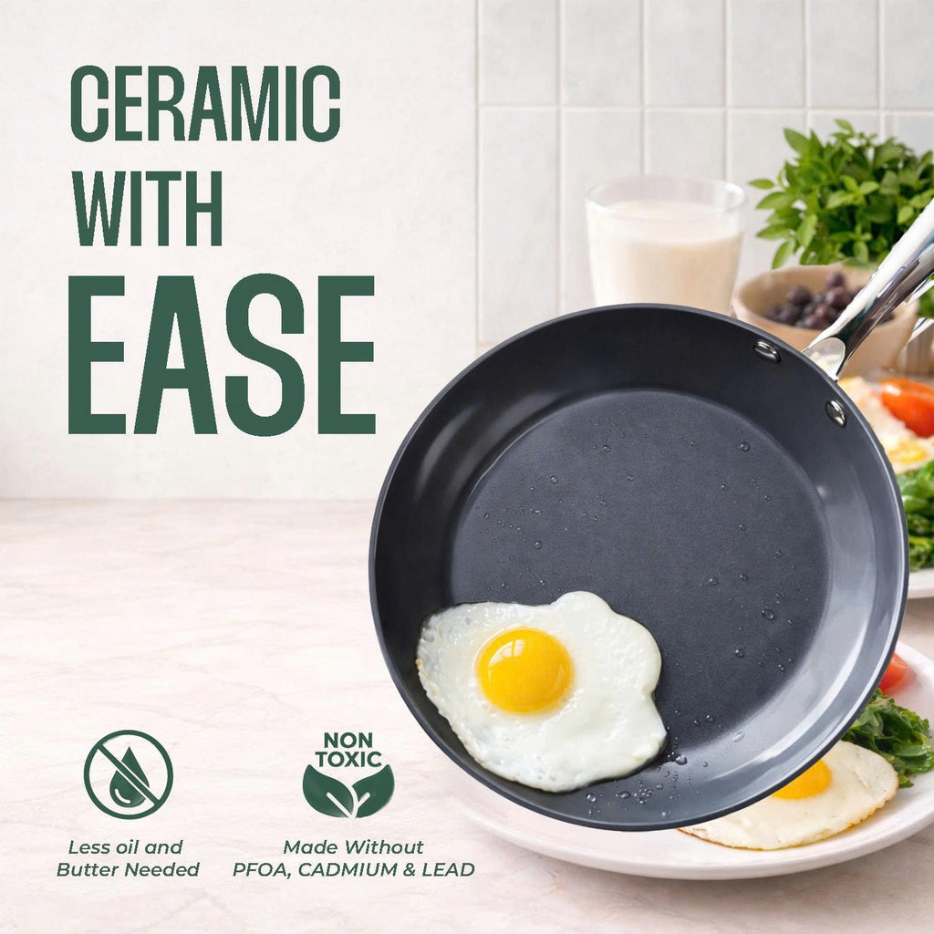 Wyking Nanocook Ceramic Nonstick Wok Pan 30cm