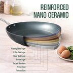 Wyking Nanocook Ceramic Nonstick Wok Pan 30cm