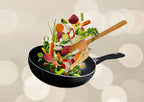 Wyking Deluxe 24cm Induction Wok Pan